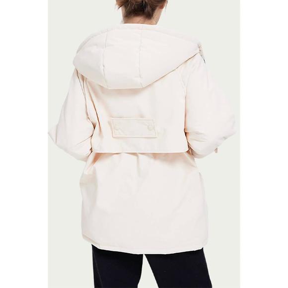 NEW NAP hooded shell down coat in ivory - Picture 4 of 6